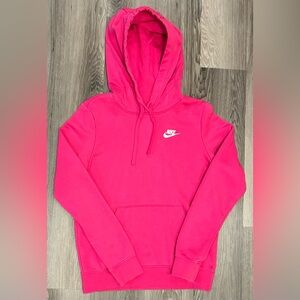 Nike Sportswear Women’s Club Fleece Pullover Hoodie Size XS in Hot Pink